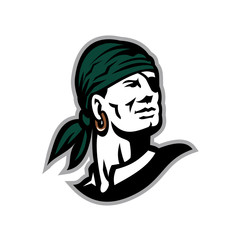 Pirate Headscarf Eye Patch Retro