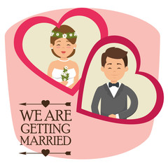 we are getting married card