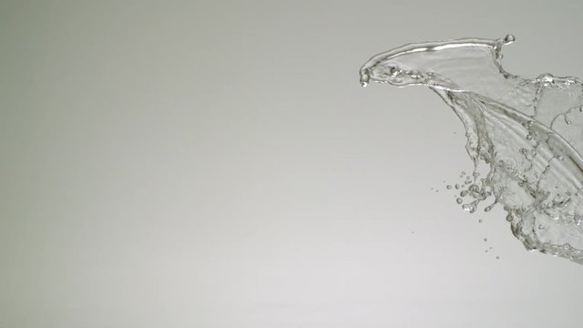 Extreme Water Splash Slo-Mo with Tiny Drops