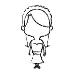 adorable bride lovely marriage cartoon