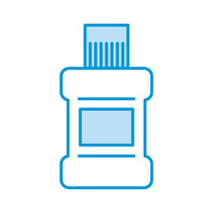Fototapeta premium mouthwash bottle isolated icon vector illustration design
