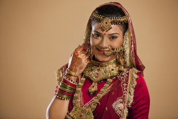 Portrait of a Gujarati bride 