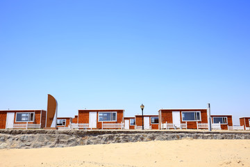 Naklejka premium wooden houses