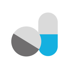 capsule drug isolated icon vector illustration design