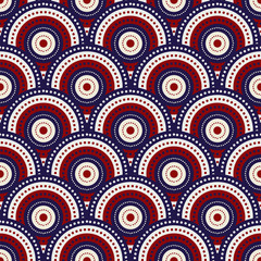 vector circle usa color fashion style Abstract Dot Pattern.