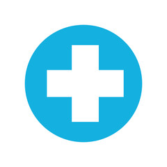 medical cross isolated icon vector illustration design