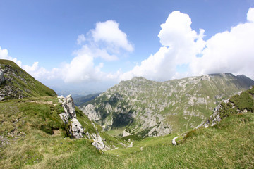 Obraz premium Landscape from Bucegi Mountains, part of Southern Carpathians in Romania 