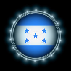 Honduras flag in blue lightning