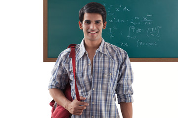 Portrait of a college student smiling