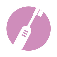 electric brush isolated icon vector illustration design