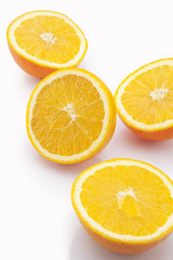 Fototapeta na wymiar Close-up of sliced oranges