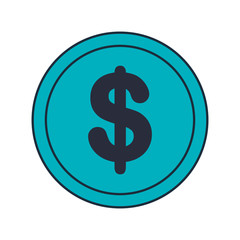 coin money isolated icon vector illustration design