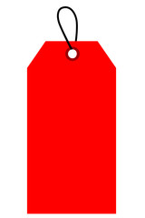 Red Blank Tag