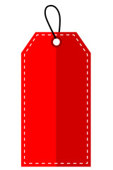 Red Blank Tag