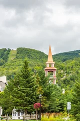 Fotobehang Mont Tremblant Tower in a forest © fnach