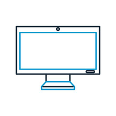 monitor computer isolated icon vector illustration design