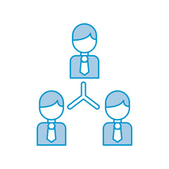 businesspeople teamwork isolated icon vector illustration design