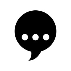 Fototapeta premium speech bubble message icon vector illustration design