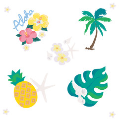 トロピカル　背景　イラスト