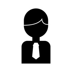 businessman avatar character icon vector illustration design