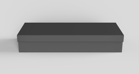 Flat black box mockup