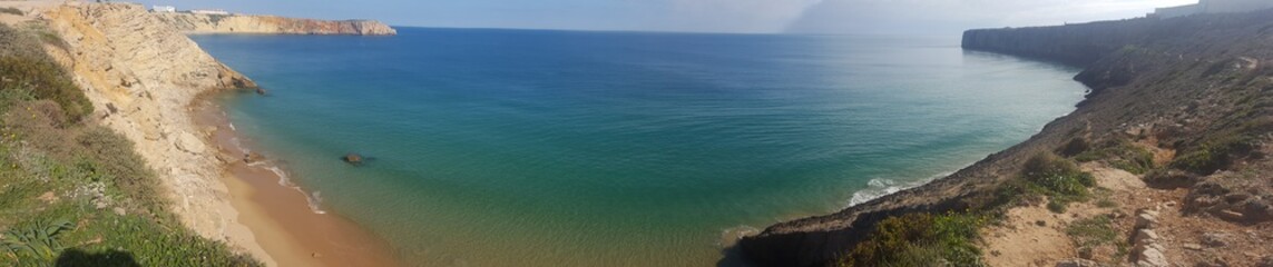 Landscapes of the Sagres coast in Portugal 
