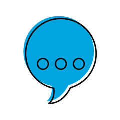 speech bubble message icon vector illustration design