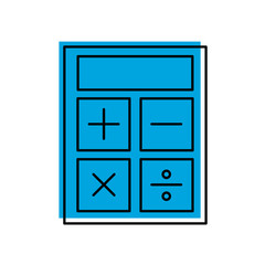 calculator device isolated icon vector illustration design