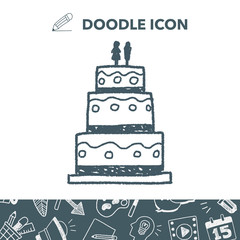 wedding cake doodle