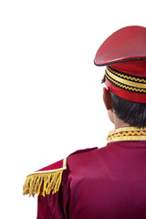 Back view of bandwala