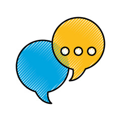 speech bubble message icon vector illustration design