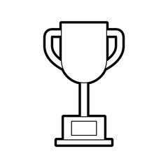 trophy cup isolated icon n vector illustration design