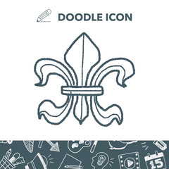 royal crest doodle