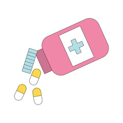 bottle drug isolated icon vector illustration design