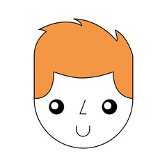 young man avatar character vector illustration design