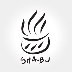 shabu logo hand drawn - 167314367