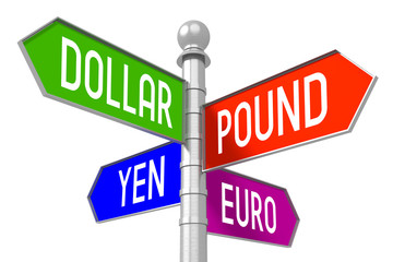 Currencies concept - 