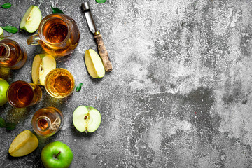 Freshly squeezed Apple juice.