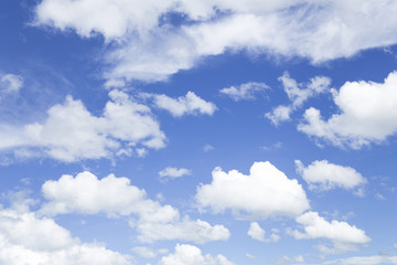 Fototapeta premium Blue sky with beautiful clouds.