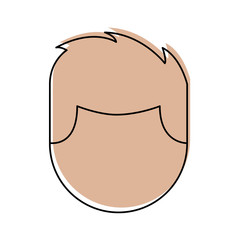 young man avatar character vector illustration design