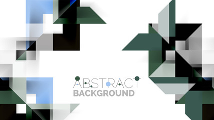 Business presentation geometric template