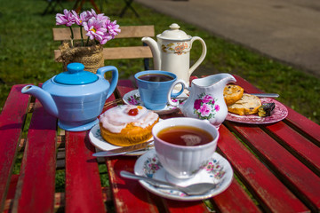 English afternoon Tea & Cake for two
