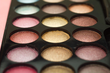 palette shadow eyes  makeup closeup
