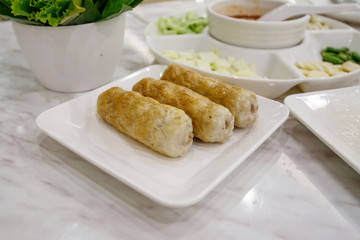 Vietnamese Meatball Wraps (Nam Neung)