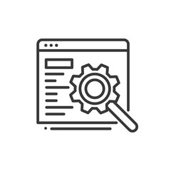 SEO - modern vector line icon.