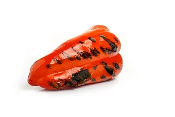 Fototapeten red pepper grilled © mrzazaz