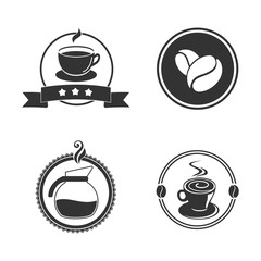 Coffee emblem vector illustration
