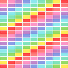 Colorful vector seamless pattern. Dance floor in 80s style