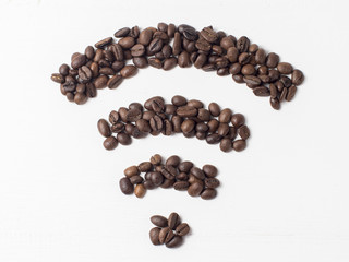 Free wi-fi. Coffee beans.