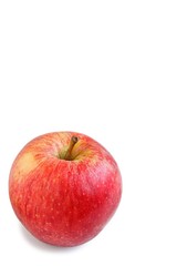 Fresh Organic Royal Gala Apple on White Background